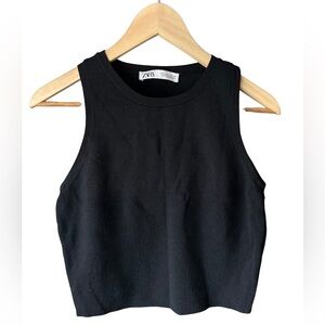 ZARA Knit Sleeveless Crop Too